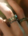 Cole Infinity Ring - 6x4mm Emerald