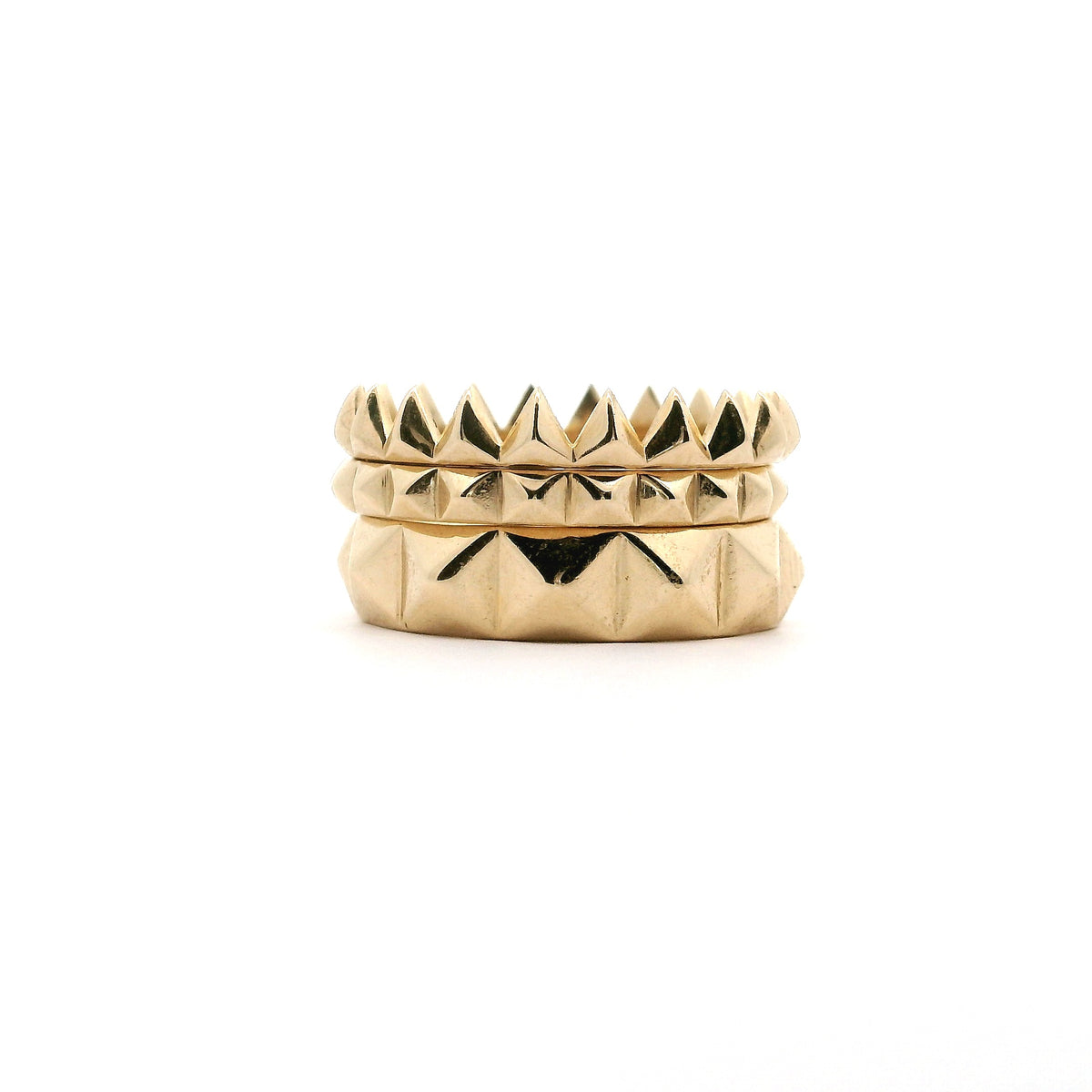 Bent Pyramid 4mm Ring