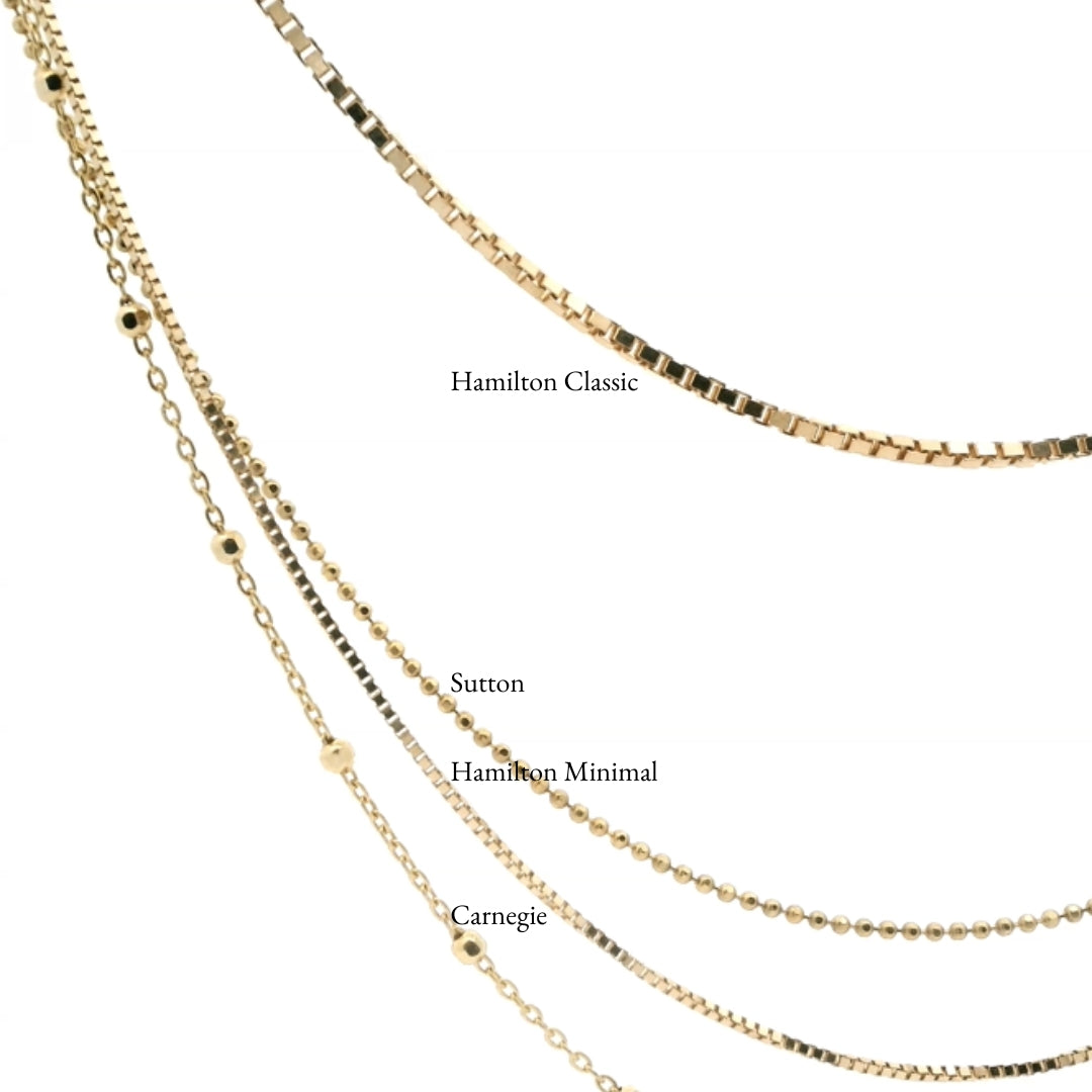 14K Hamilton Minimal Necklace