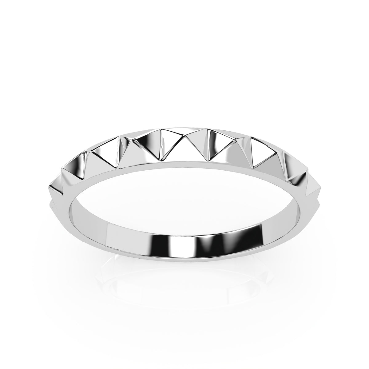 Bent Pyramid 2.5mm Ring
