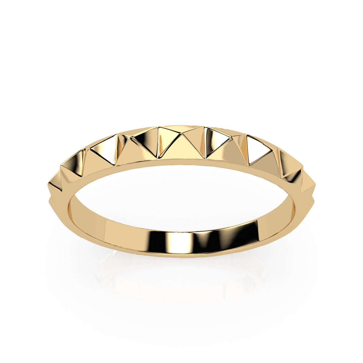Bent Pyramid 2.5mm Ring