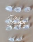 Long Pear Rainbow Moonstones