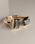 SAMPLE SALE - S+P Diamond Dolly Ring 14KY size 7