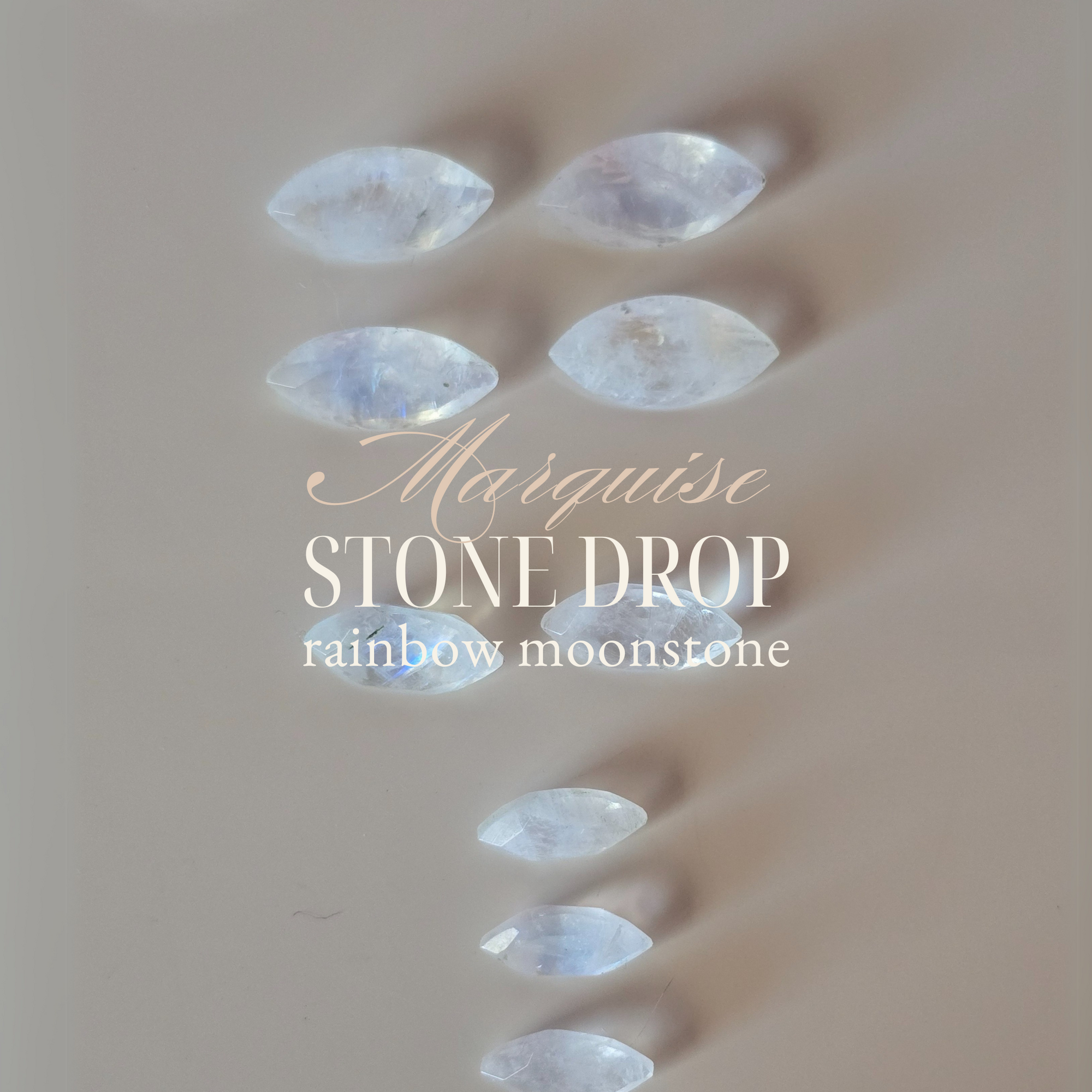 Marquise Rainbow Moonstones