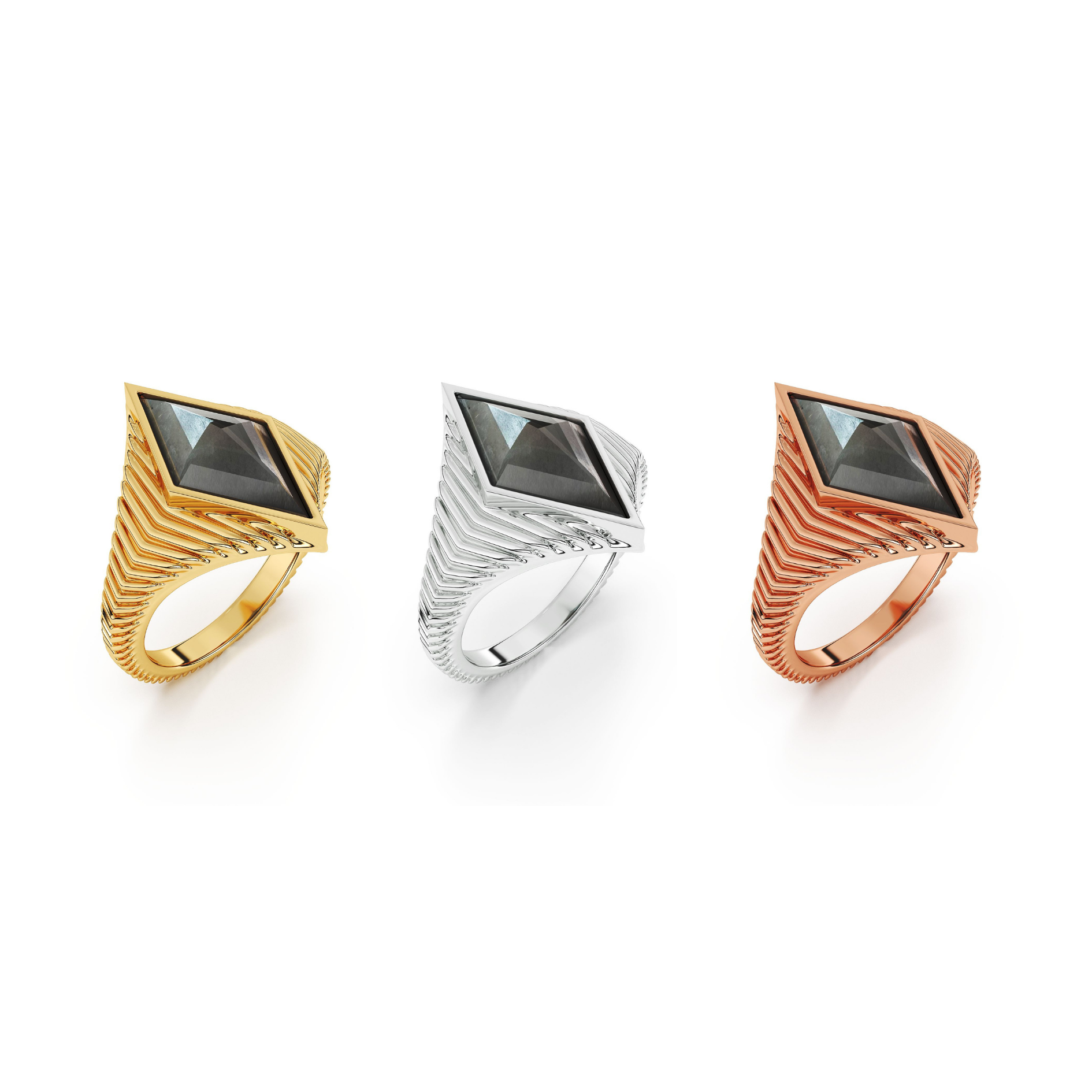 Mae Diamond Macy Ring Winslet Texture